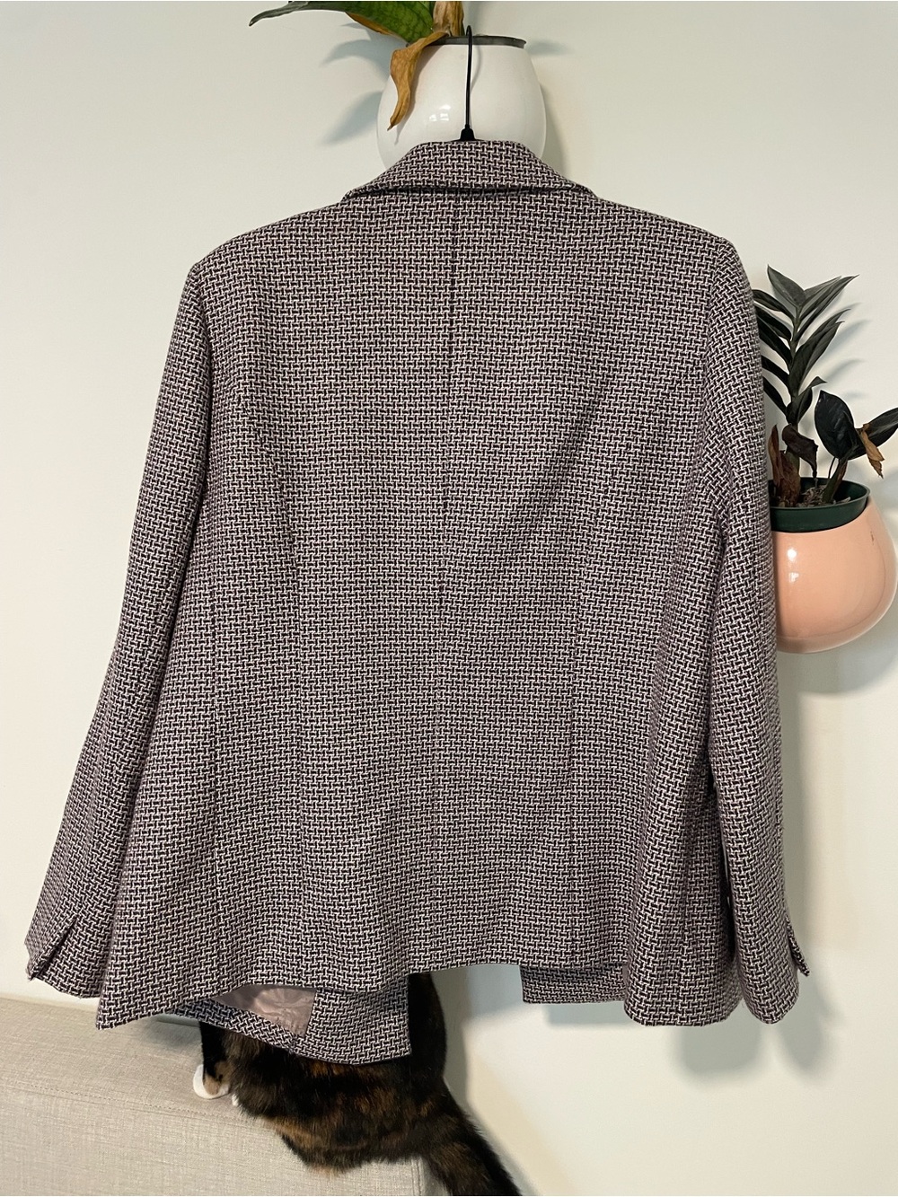 Women's Pink Patterned Jacket - Picture 4 of 4